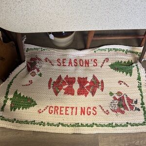 Season's Greetings Holiday Rug